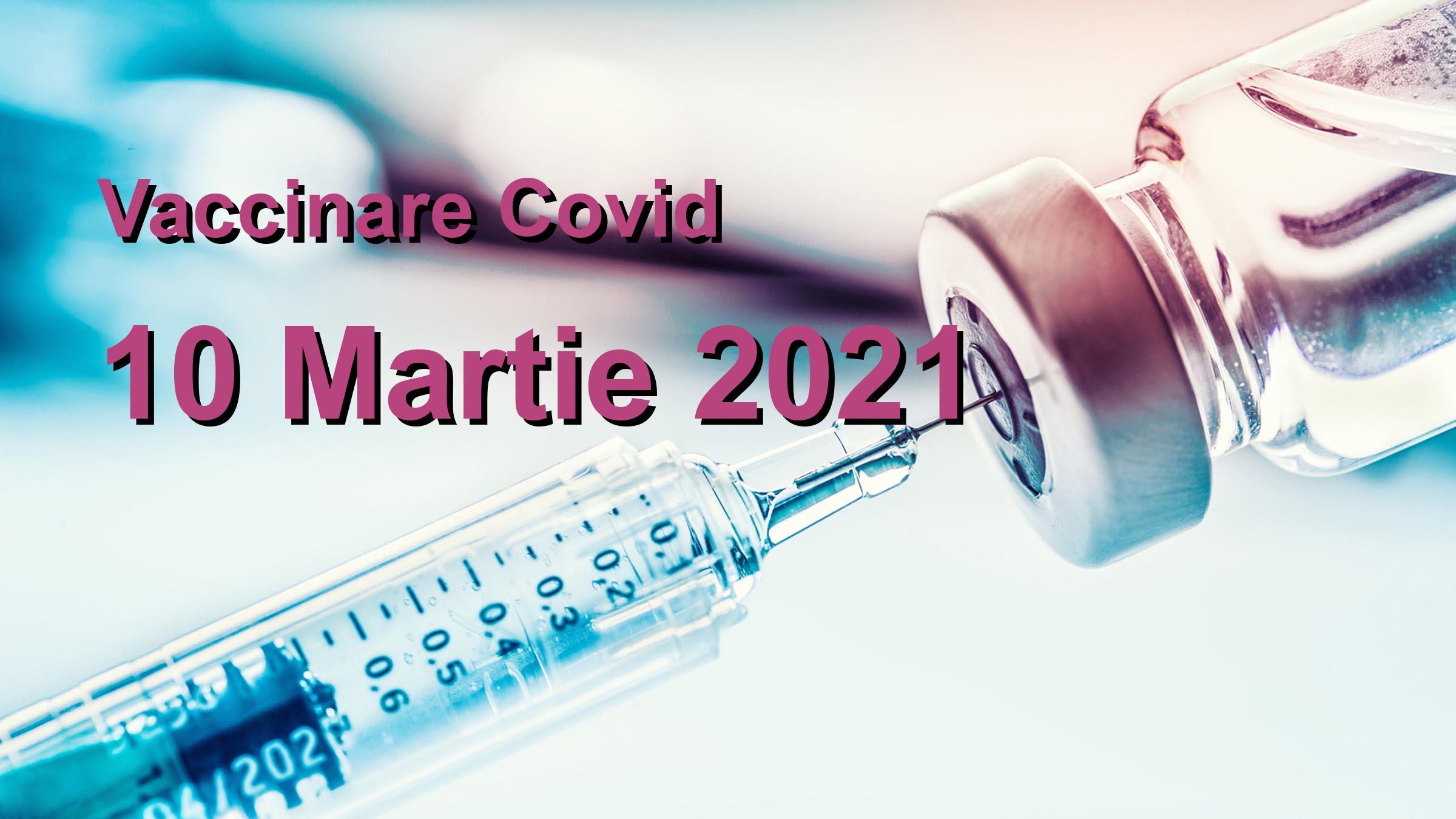 Campanie vaccinare Covid-19 pentru 10 Martie 2021: 51402 persoane vaccinate. | Vaccin Covid-19 Romania