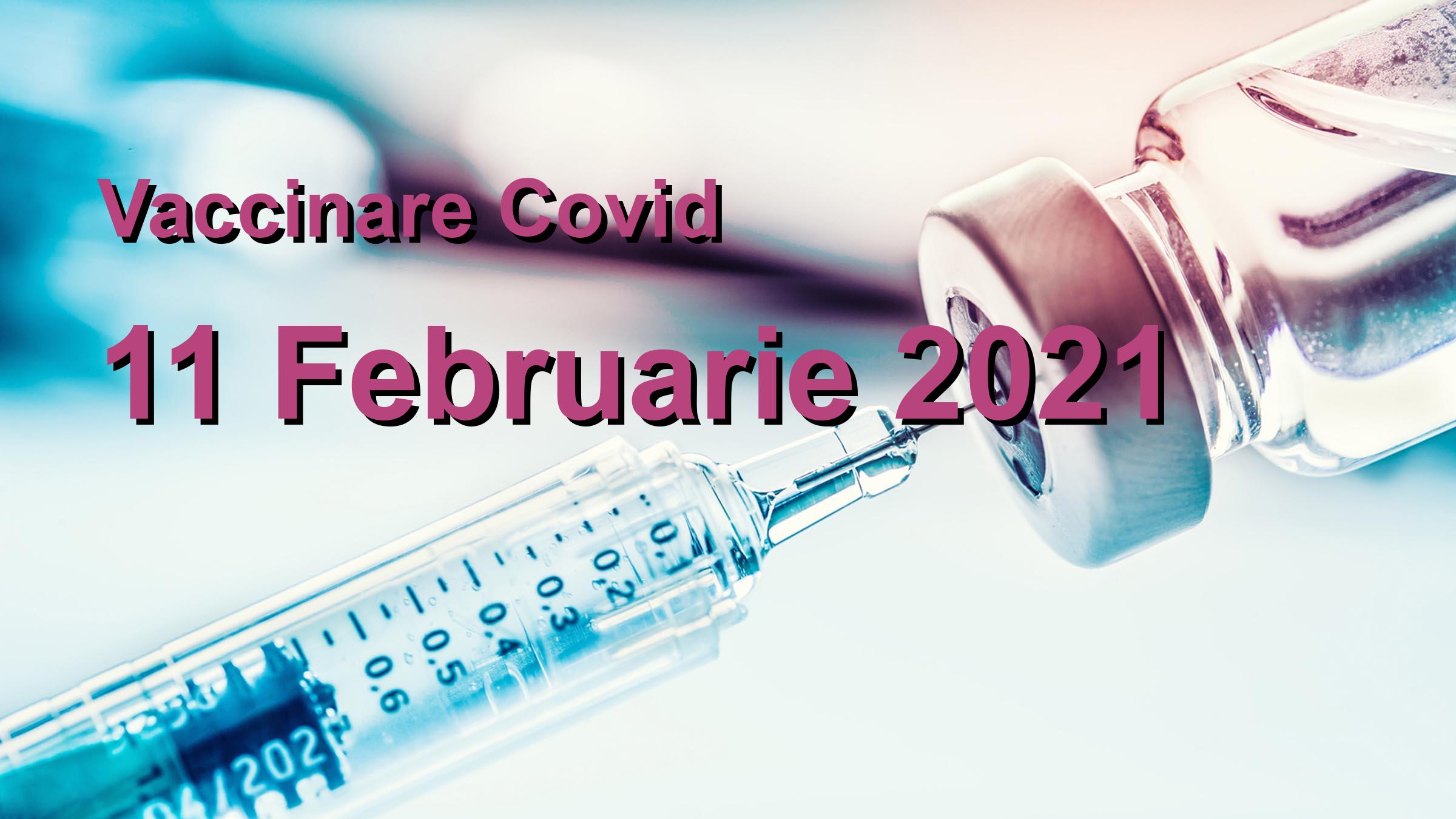 Campanie vaccinare Covid-19 pentru 11 Februarie 2021: 38454 persoane vaccinate. | Vaccin Covid-19 Romania